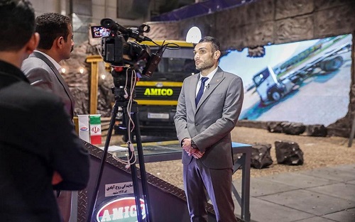 بازدید پرشمار اهالی رسانه و پایگاه‌های خبری تخصصی خودرویی از غرفه آمیکو در‌ نمایشگاه مشهد